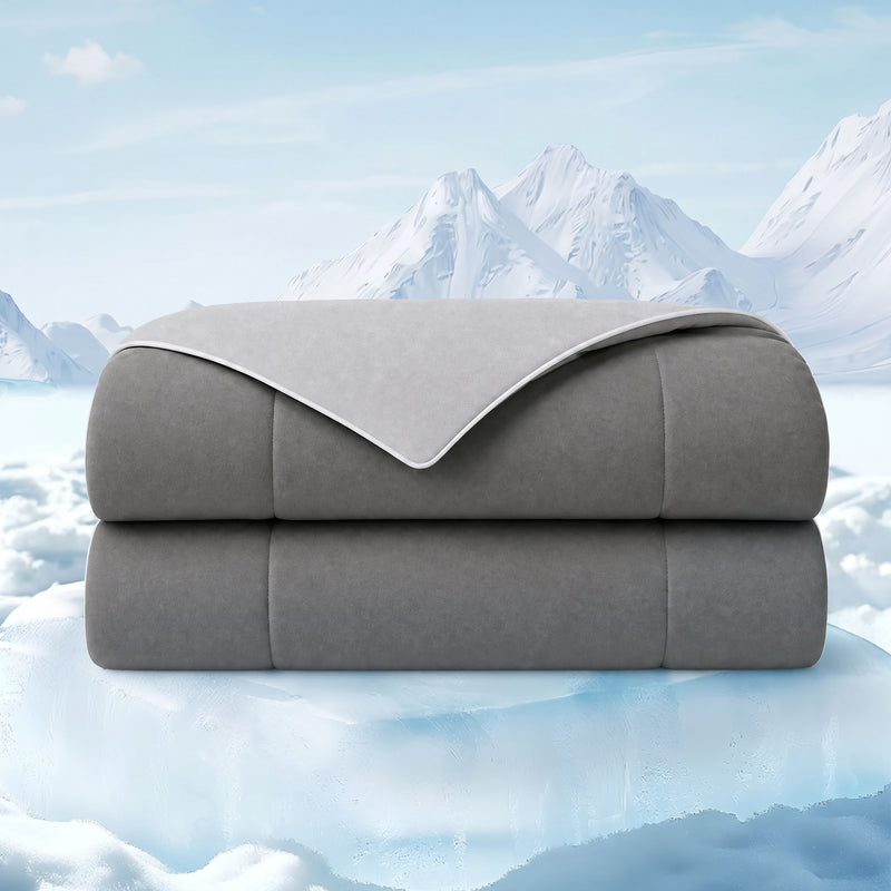 1 Piece Full/Queen Down Alternative Comforter,Grey