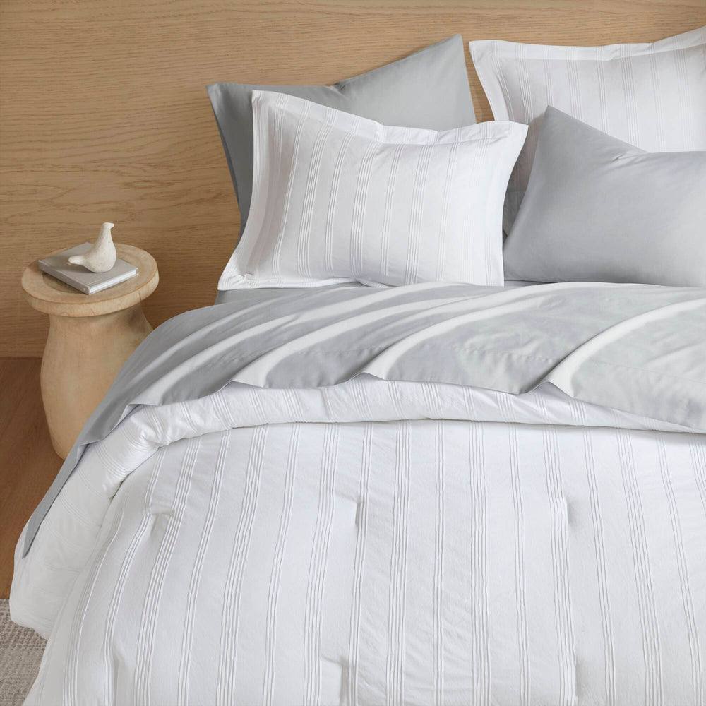 7-Piece Cal King Woven Striped Comforter Set Media 8