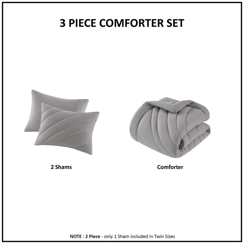 Poly Jersey Puffy Comforter Set