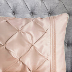 7-Piece 100% Polyester Pieced Pleated Tufted Comforter Set perspective