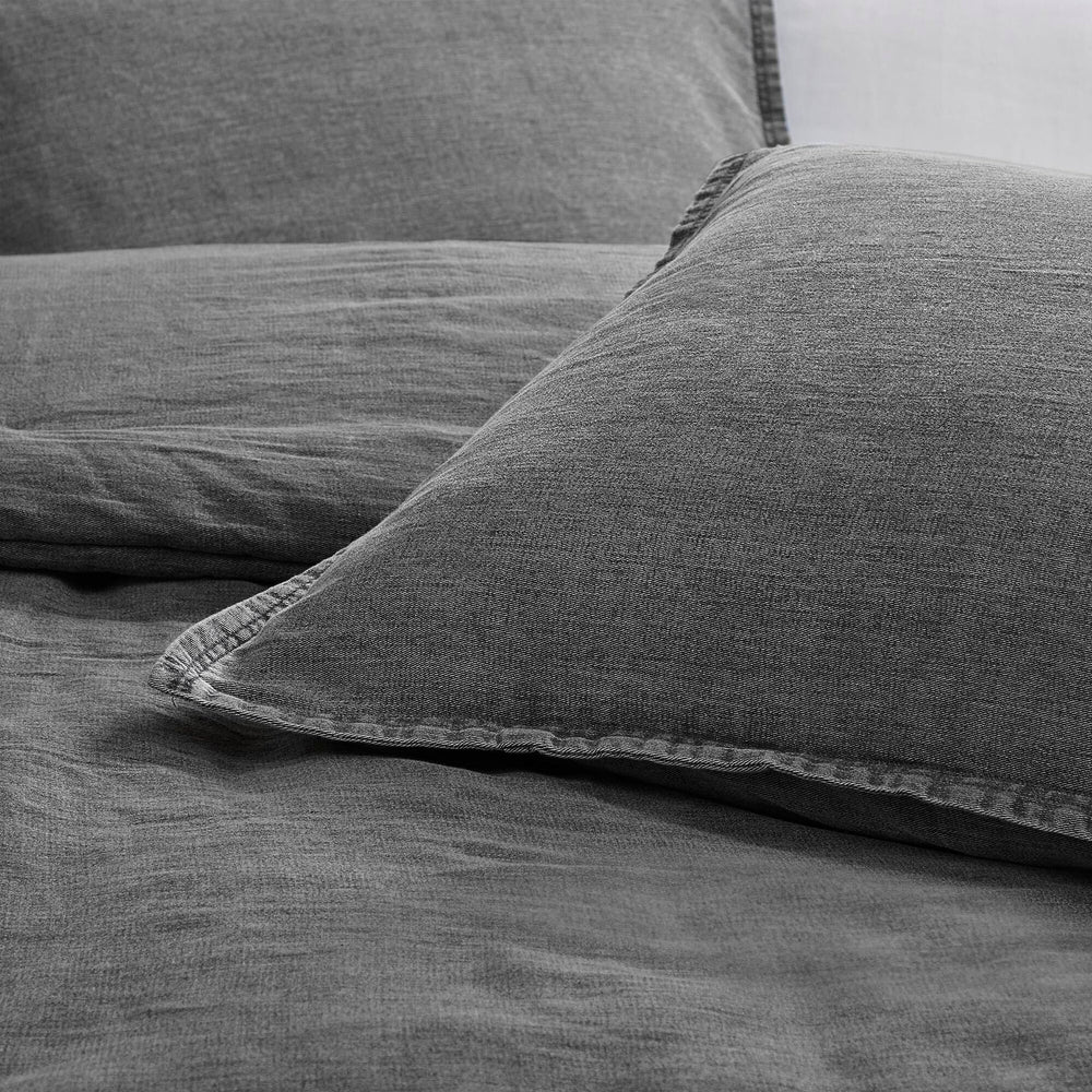 3PCS Full/Queen Twill Washed Duvet Set Media 17