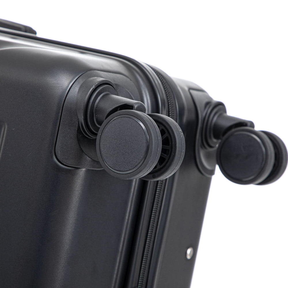 ABS Luggage Set 20 24 28 Inch Spinner Wheels Black Durable 3-Piece & Combination Lock Media 18