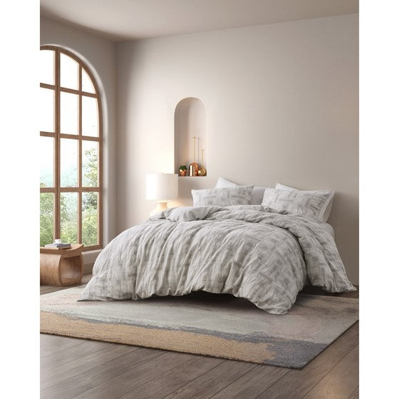 3 Piece Cotton Jacquard Duvet Set-King/Cal King Media 5