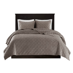 3 Piece Velvet Quilt Set perspective