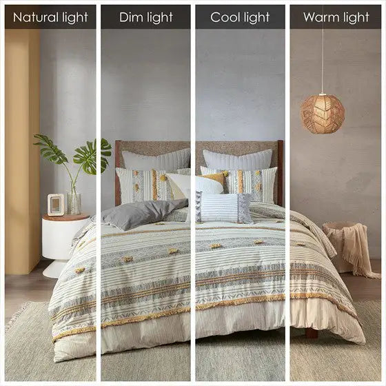 3 Piece Cotton Duvet Cover Set
