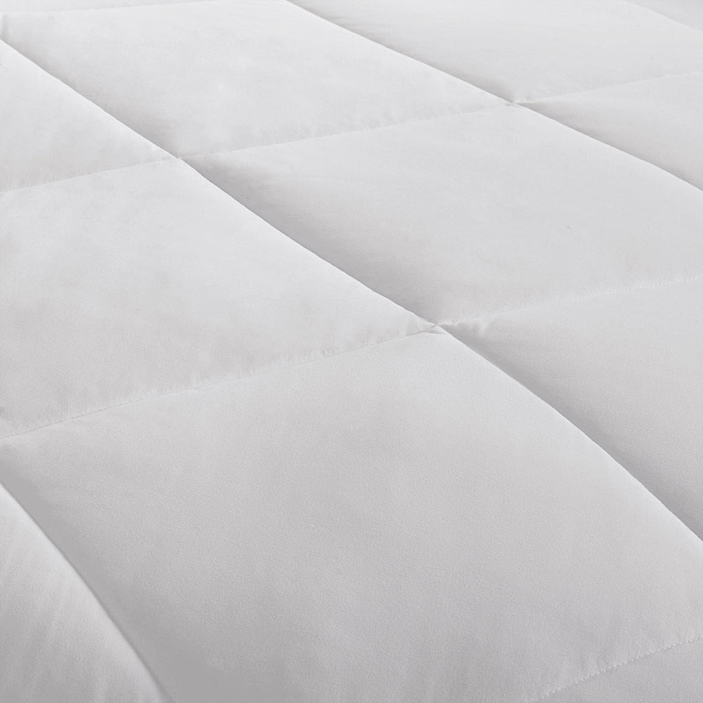 Oversized Down Alt Comforter with HeiQ Smart Temp Treatment White Full/Queen Media 4