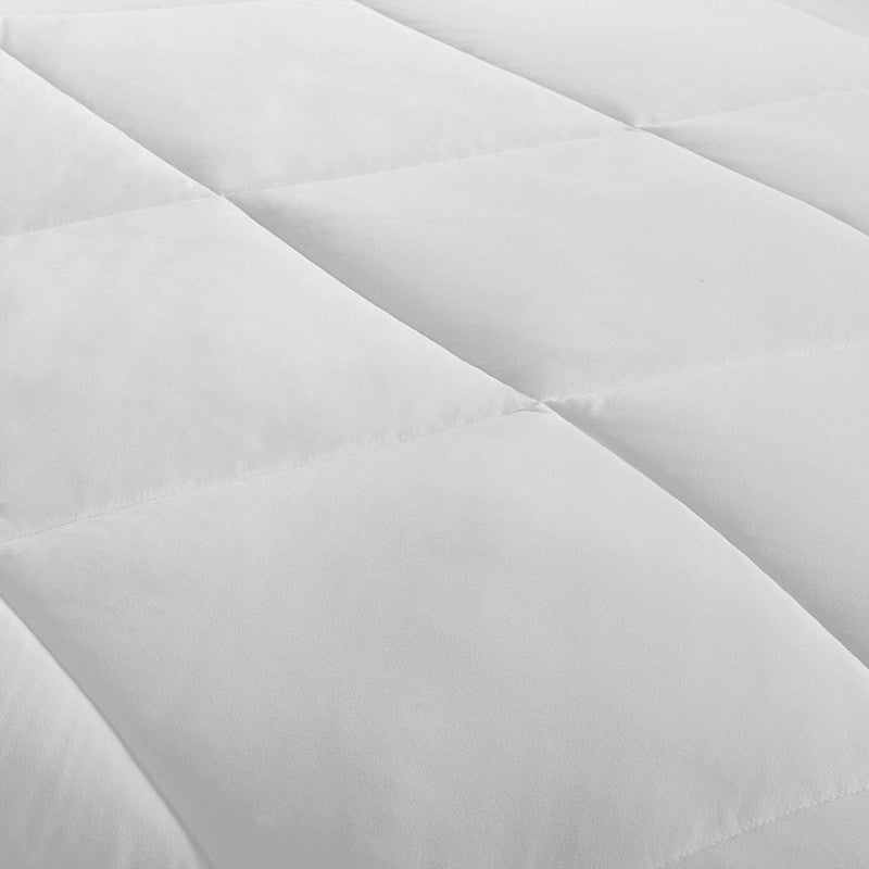 Oversized Down Alt Comforter with HeiQ Smart Temp Treatment White Full/Queen