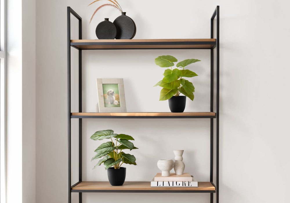 Artificial Plant, 13' Tall, Epipremnum, Indoor, Faux, Fake, Table, Greenery, Potted, Set Of 2, Decorative, Green Leaves, Black Pots Media 1