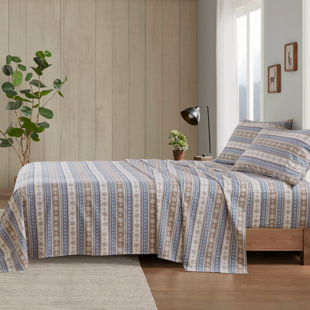 4 PCS Full Sheet Set Blue Snowflake Media 20