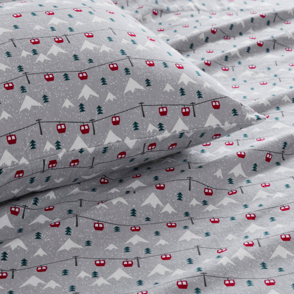 4 PCS Full Sheet Set Grey Ski Jump Media 18