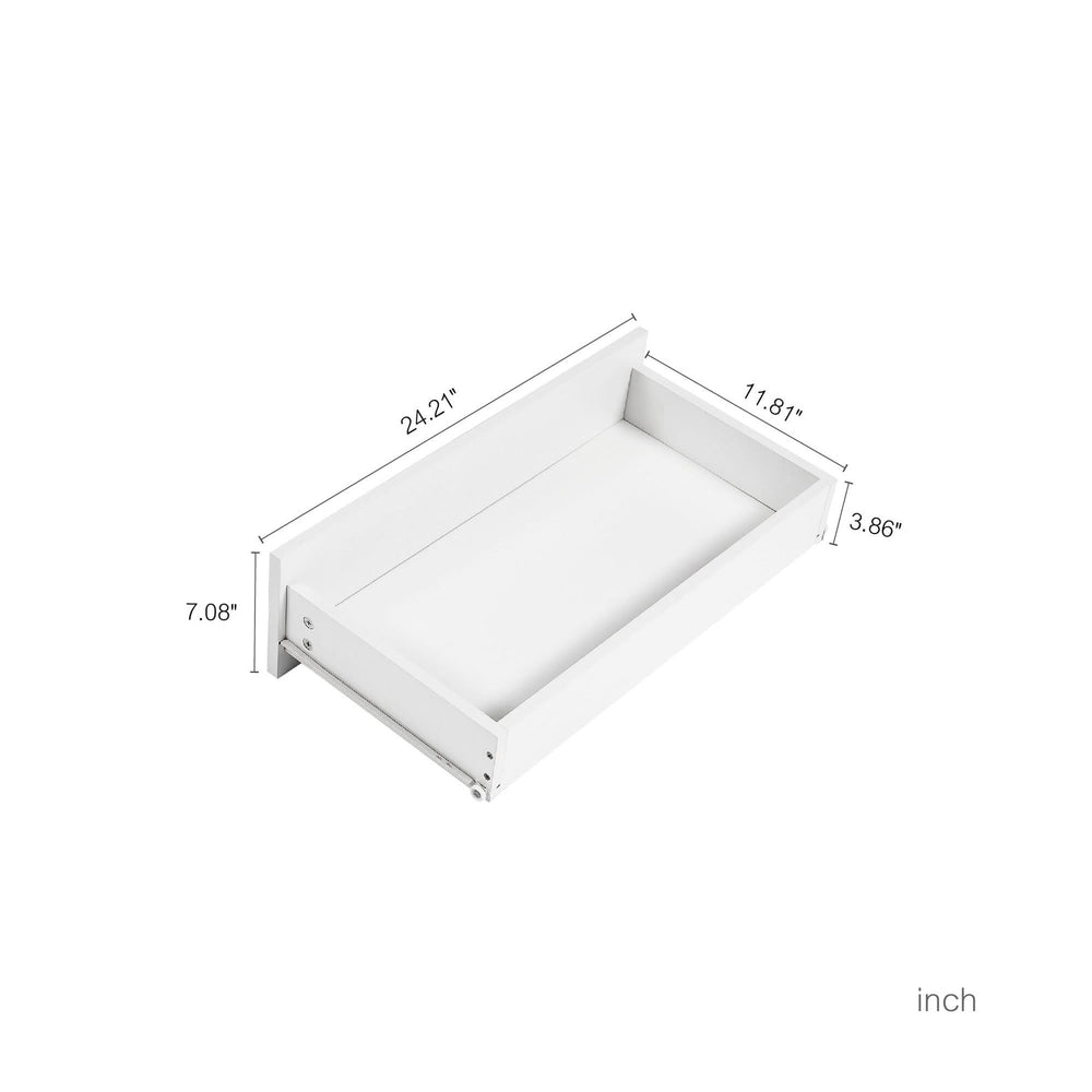 Bedroom Dresser Waterproof Minimalist White Cabinet Storage Organizer Media 14