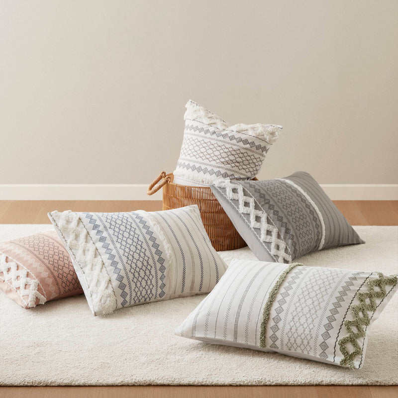 3 PCS Cotton Printed Comforter Set with Chenille
