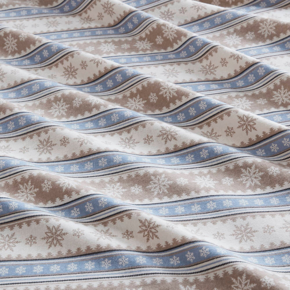 3 PCS Twin Sheet Set Blue Snowflake Media 21