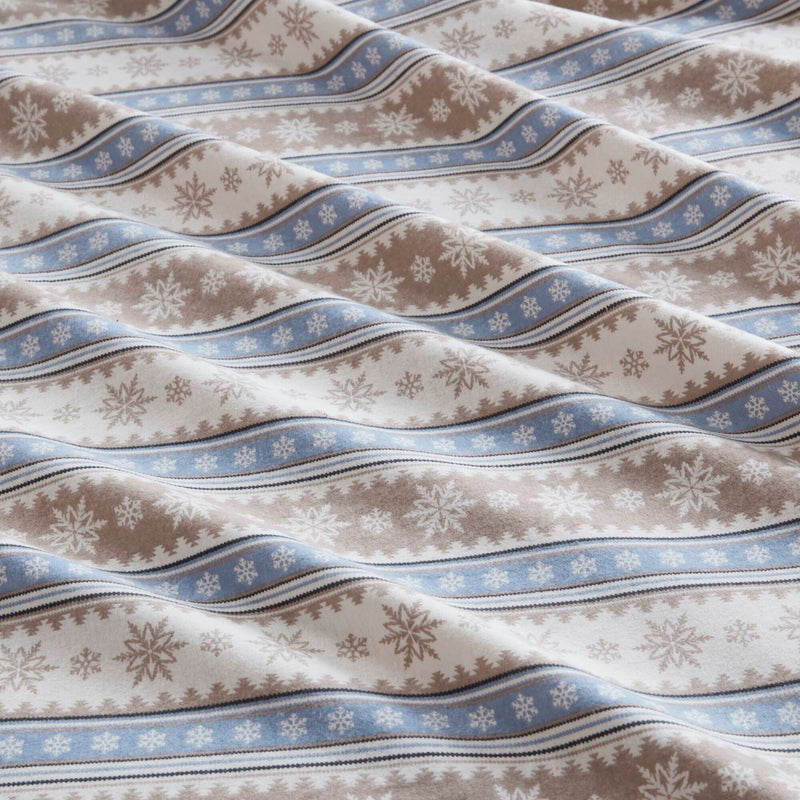 3 PCS Twin Sheet Set Blue Snowflake