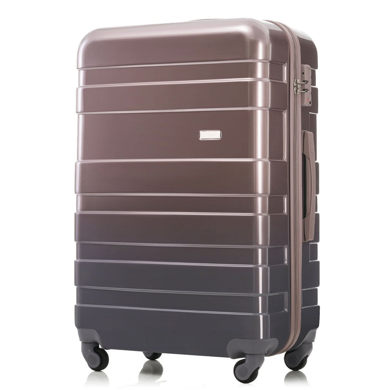 Luggage Set ABS Hardside Lightweight Golden 20 24 28 Inches Spinner Wheels TSA Lock