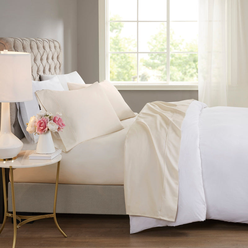 4-Piece Cooling Cotton Blend Sheet Set