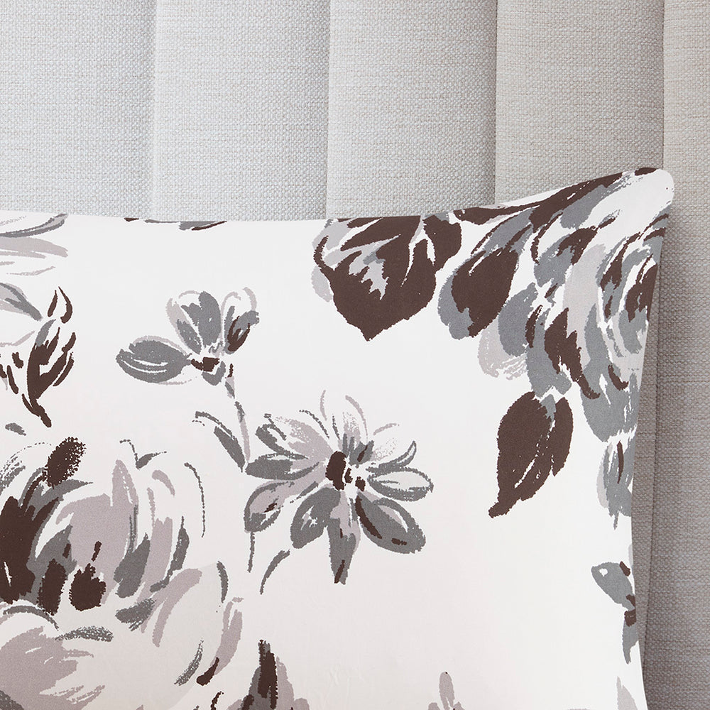 King/Cal King Floral Print Comforter Set Media 12