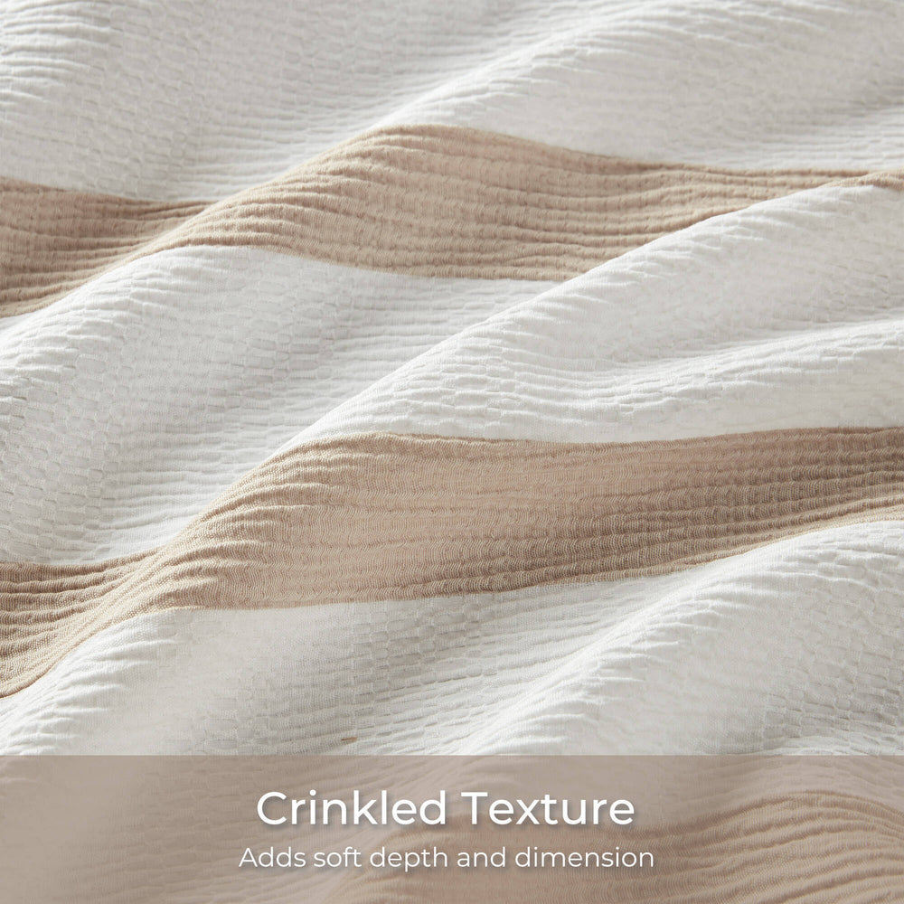 3-Piece King/Cal King Yarn-dyed striped comforter Media 3