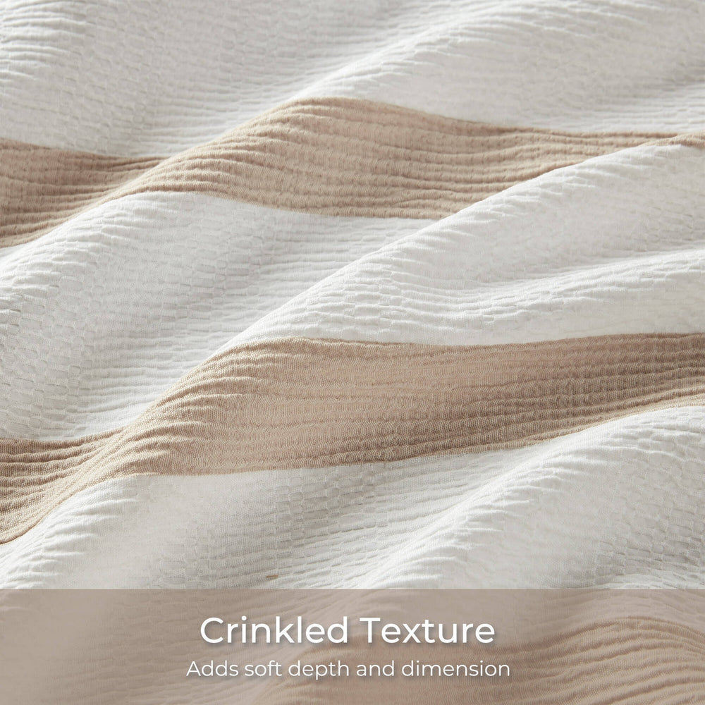 3-Piece King/Cal King Yarn-dyed striped comforter Media 3