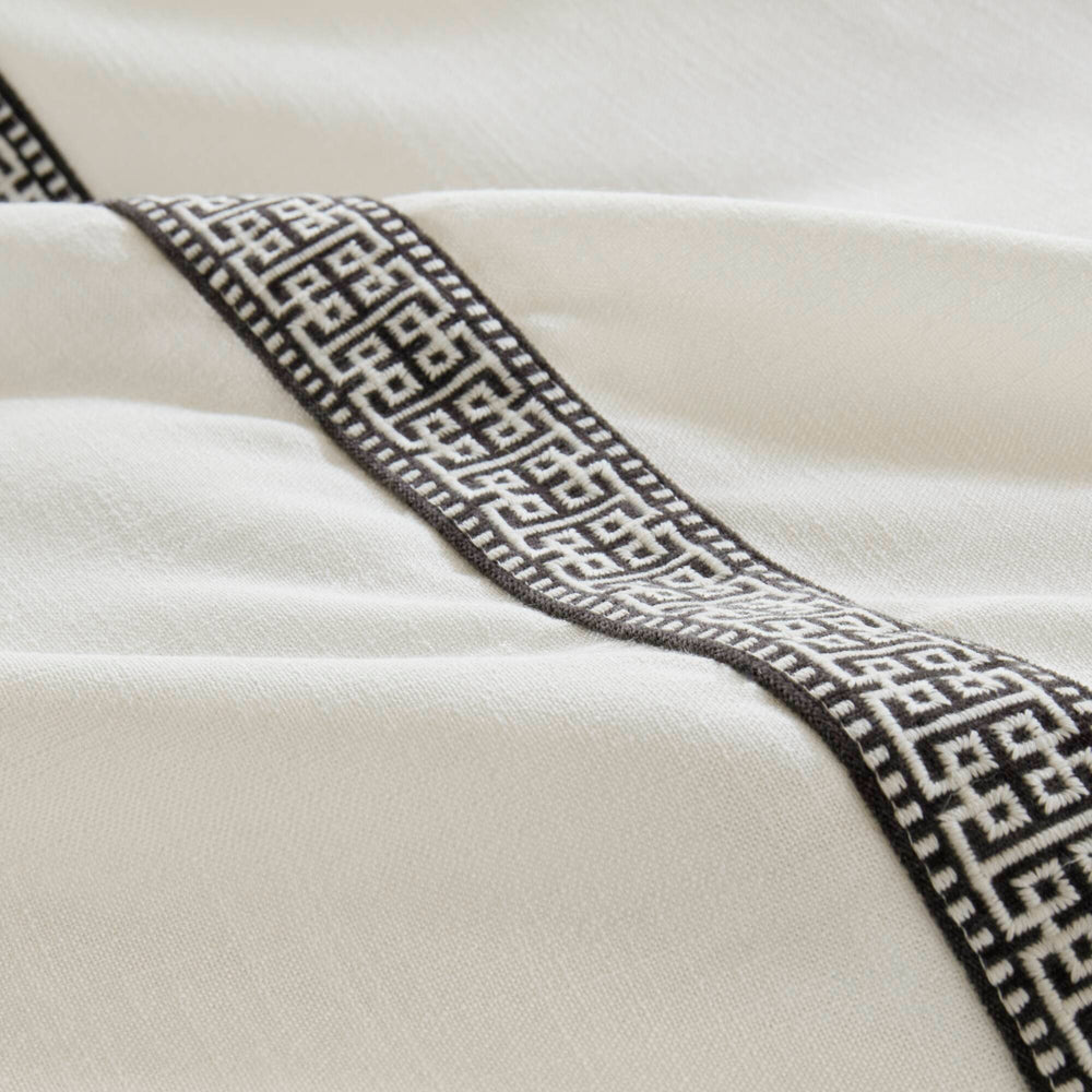 9 PCS King Embroidery Oversized Duvet Style Comforter Set Black/White Media 7