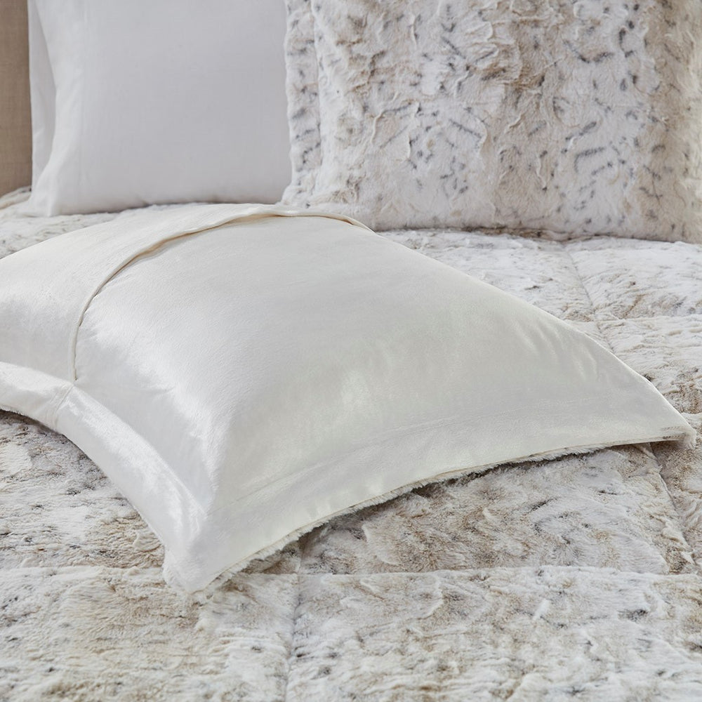Full/Queen 4PC Faux Fur Comforter Set Media 7