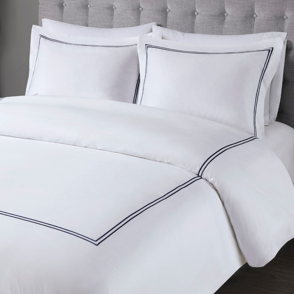 King/Cal King 100% Cotton Sateen Embroidered Comforter Set Media 5