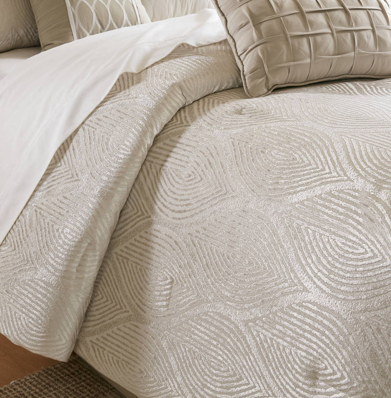 10- Piece Jacquard Comforter Set
