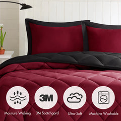 3M Scotchgard Diamond Quilting Reversible Down Alternative Comforter Set perspective