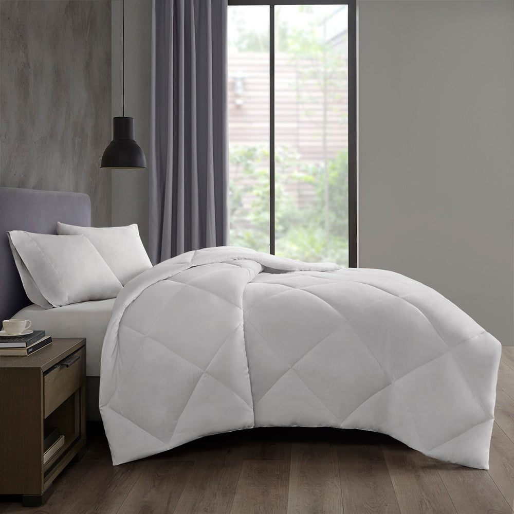 Oversized Down Alt Comforter with HeiQ Smart Temp Treatment White Twin/Twin XL Media 7