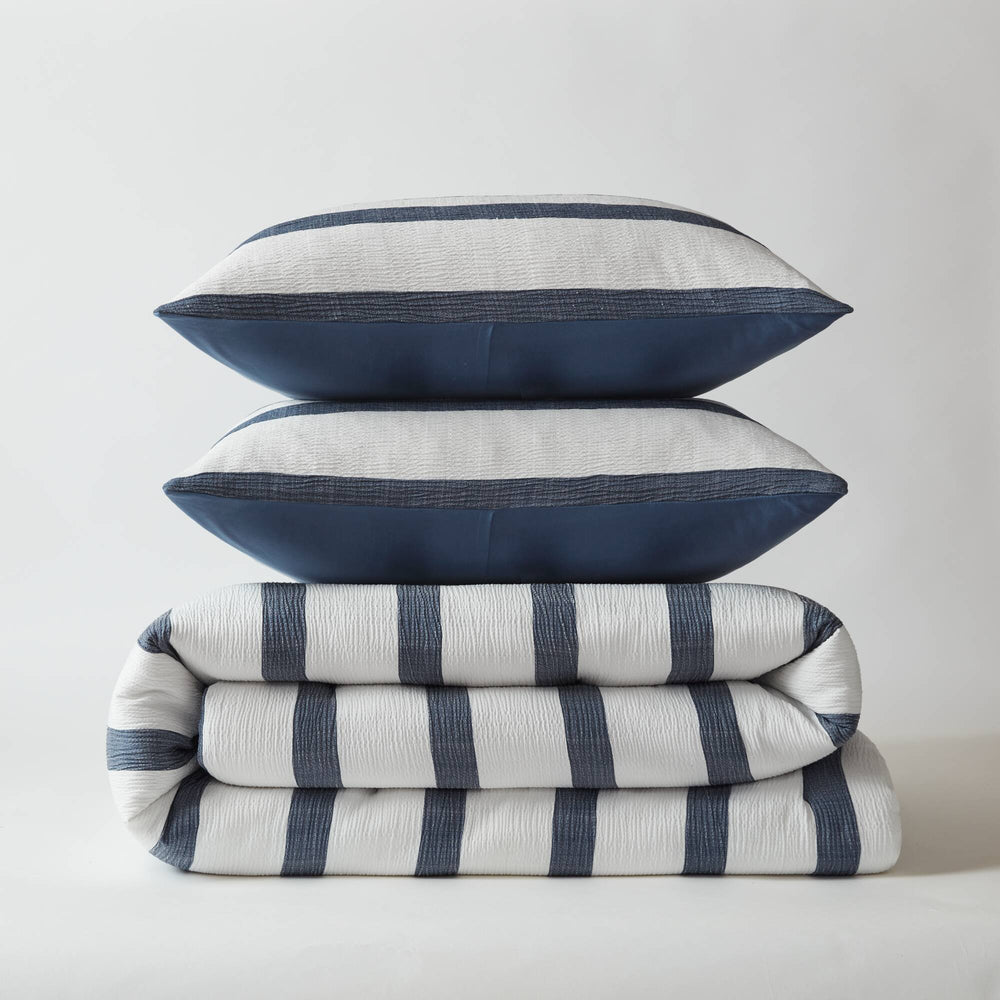 3-Piece King/Cal King Yarn-dyed striped comforter Media 11