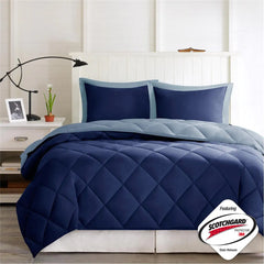 3M Scotchgard Diamond Quilting Reversible Down Alternative Comforter Set perspective