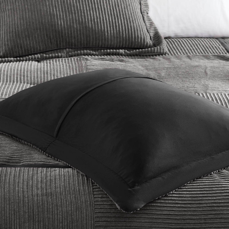 7 Piece Micro Corduroy Comforter Set
