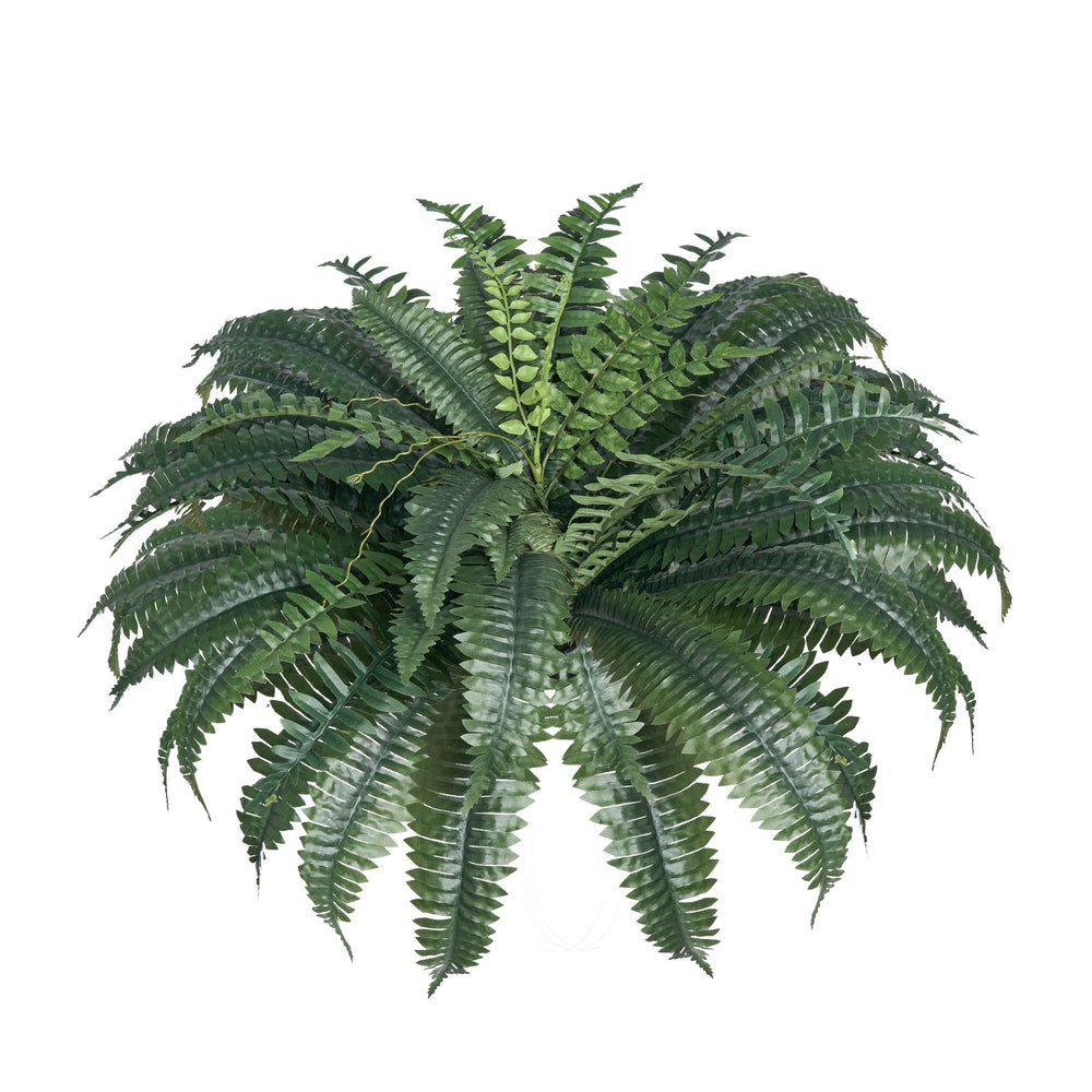 2 Pcs Artificial Boston Ferns Plastic Fern 50 Branches Indoor Outdoor Decor Media 1