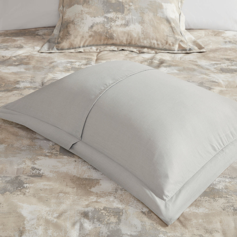 7 Piece Textured Cotton Blend Comforter Set Gray King Media 11