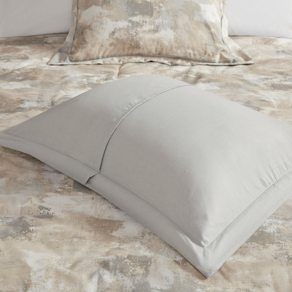 7 Piece Textured Cotton Blend Comforter Set Gray King Media 11