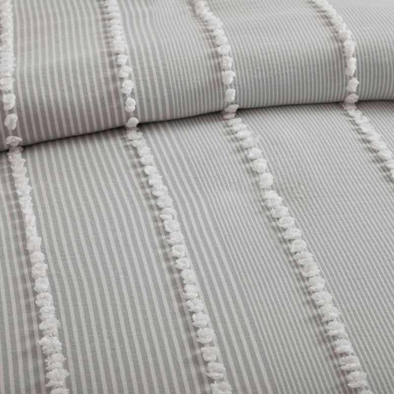 3- Piece King Cotton Yarn Dyed Duvet Cover Set