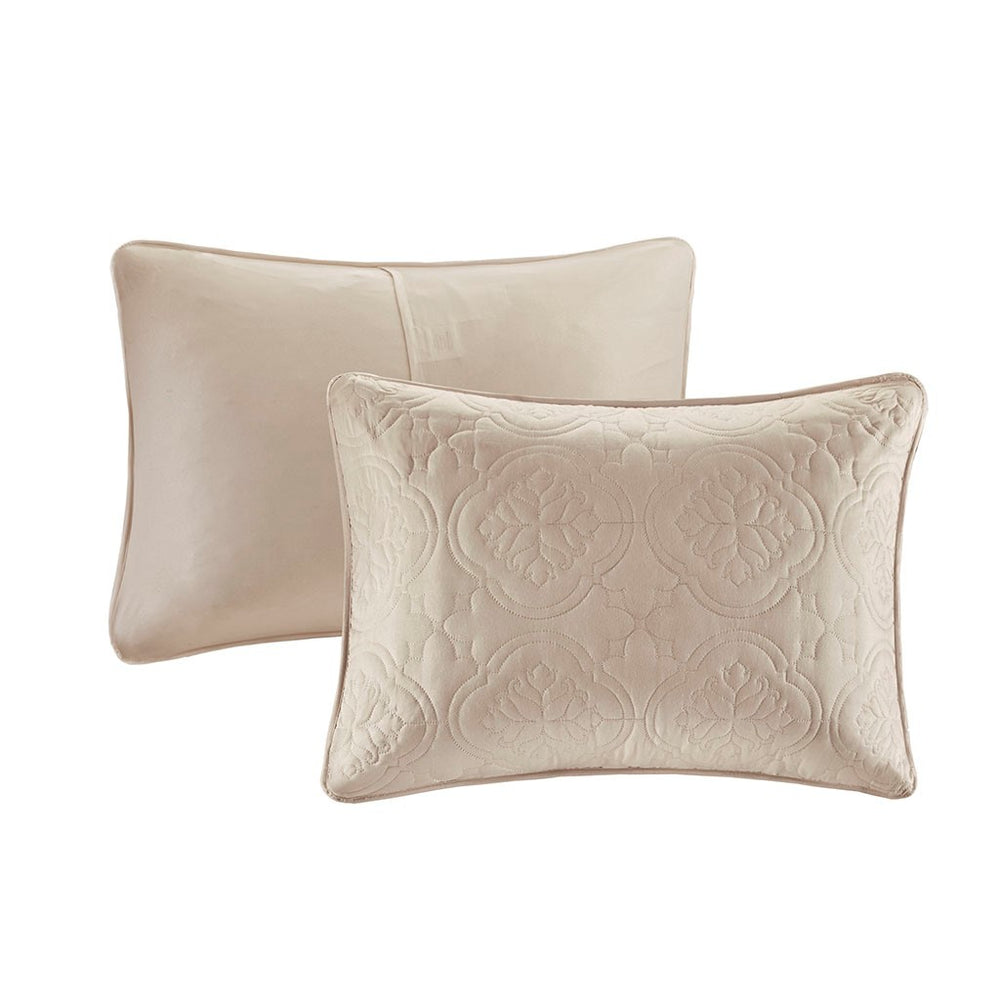 3 Piece Reversible Bedspread Set Khaki King/Cal King Media 5