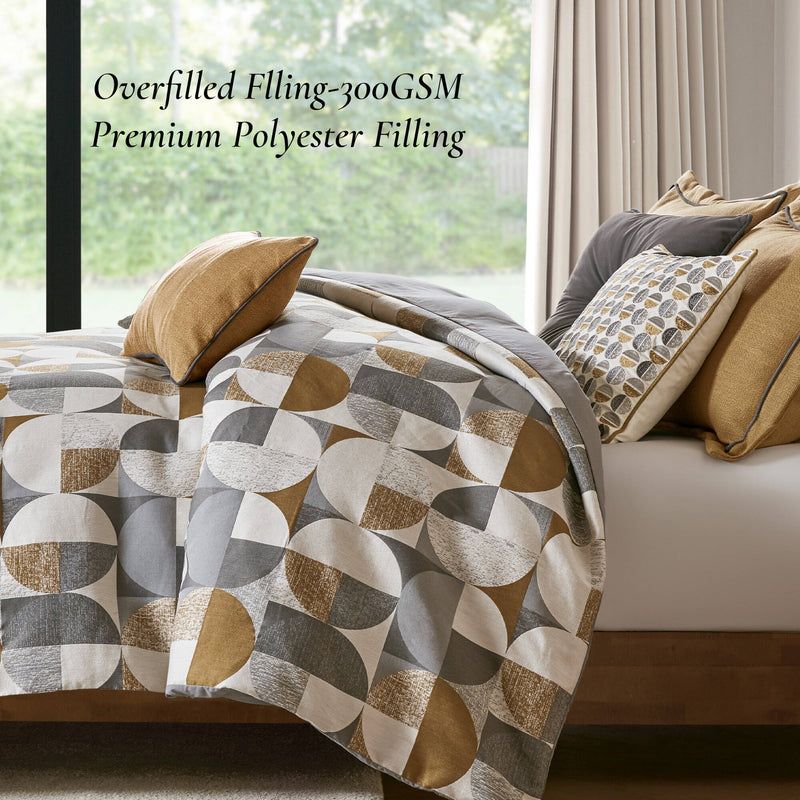 Jacquard Oversized Duvet Style Comforter Set