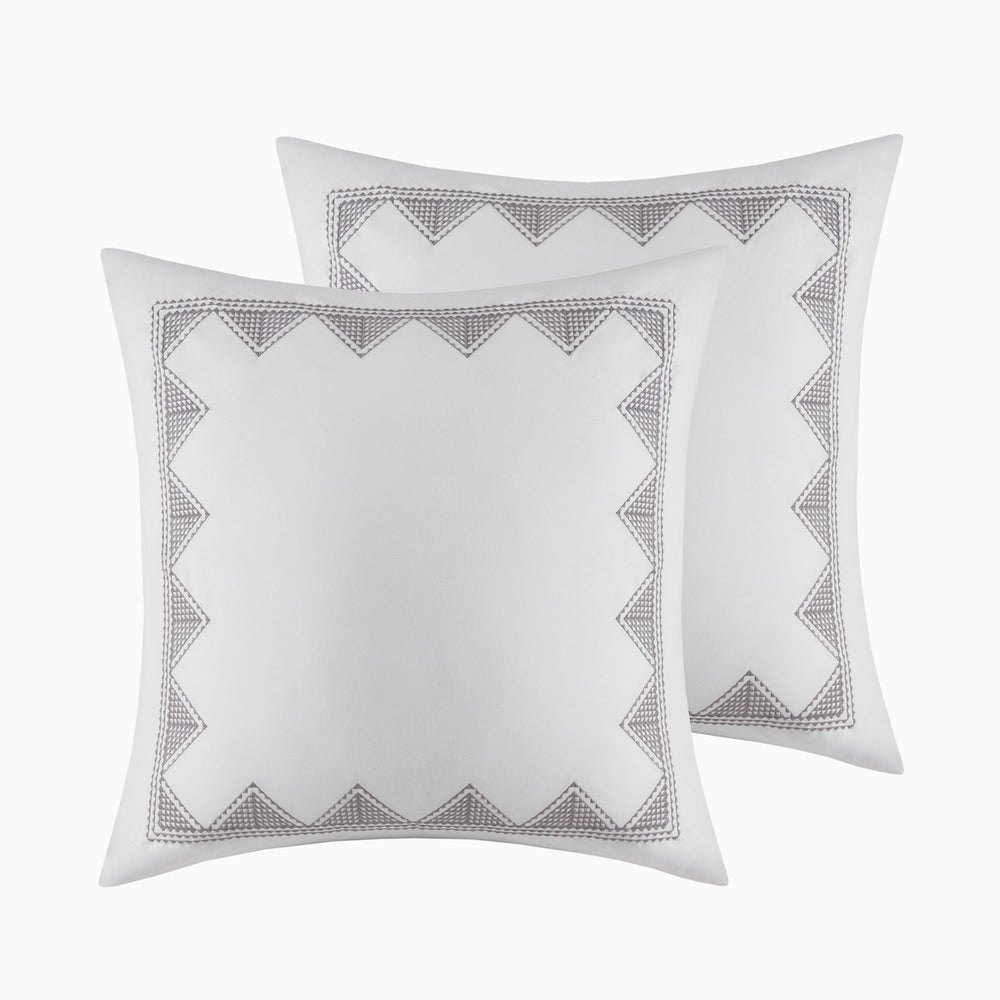 King/Cal King Cotton Printed Duvet Cover Set with Chenille Media 7