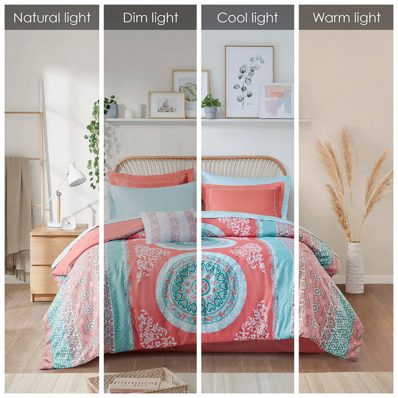 Full Boho Comforter Set with Bed Sheets