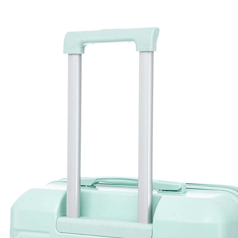 ABS Spinner Luggage Mint Green Durable 3 Piece Set & Combination Lock
