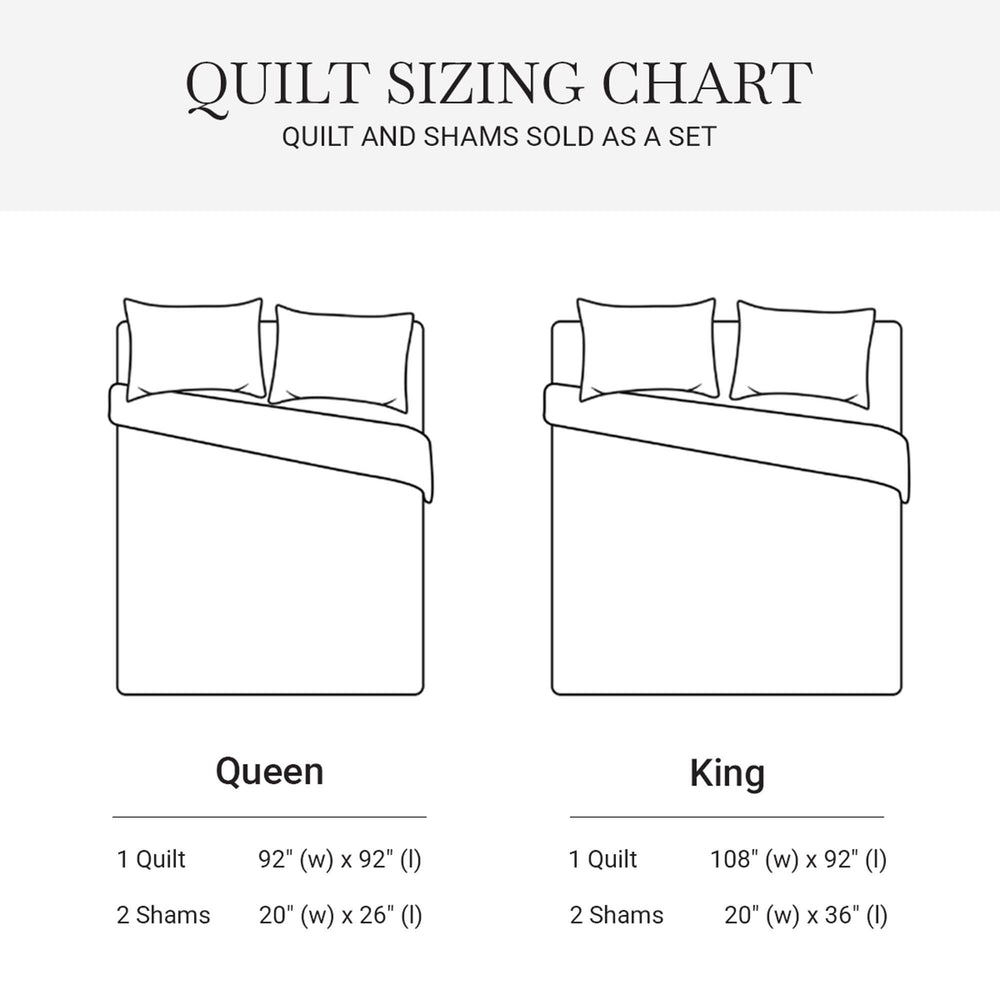 King 3 Piece Cotton Quilt Set Linen Media 5