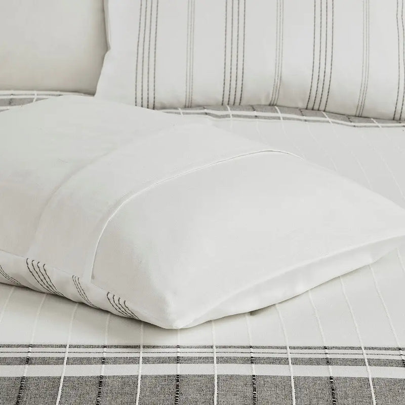 5 Piece Cotton Jaquard Duvet Set