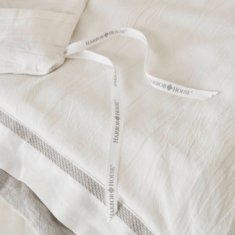 3 Pieces King/Cal King Duvet Cover Set,White+Gray Media 19