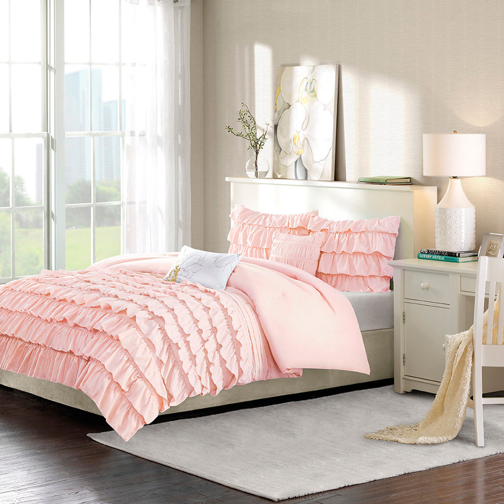 Twin/Twin XL Ruffle Comforter Set Media 1