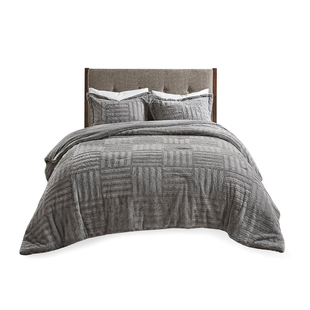 Full/Queen Fur Down Alternative Comforter Mini Set Media 7