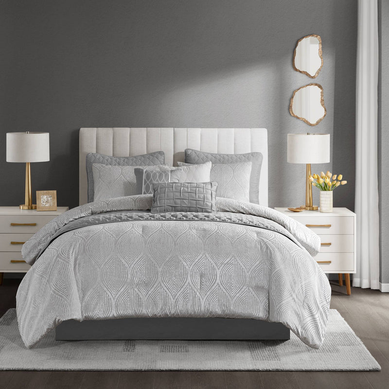 10- Piece Jacquard Comforter Set