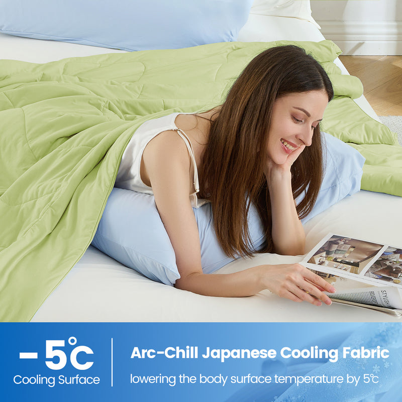 1-Piece 108x90' Cooling DA Comforter,Sage