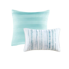 8 Piece Printed Seersucker Comforter and Quilt Set Collection perspective