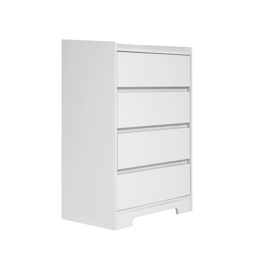 Bedroom Dresser Waterproof Minimalist White Cabinet Storage Organizer Media 17